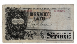 Latvijos banknotas 1937 10 latų #BLV2582