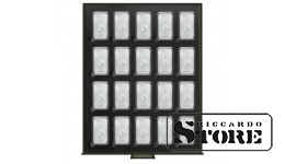 Нумизматический бокс RAUCHGLAS BLACK SAMT для 20 прямоугольных монетных капсул S22552747P (в комплекте)