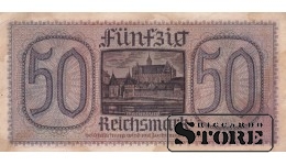 Vokietija 50 Reichsmarkių 1940-1945, Serija D 1399749, XF+, P-R140