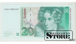 Vokietija, 20 markės, 1991 m., UNC