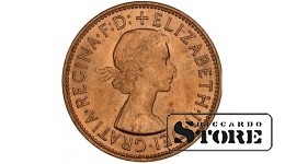 1967 Elizabeth II United Kingdom Coin Bronze Coinage Rare 1 penny KM# 897 NGC MS 66 RD #6637067-005