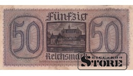 Vokietija 50 Reichsmarkių 1940-1945, Serija D 1632042, XF+, P-R140