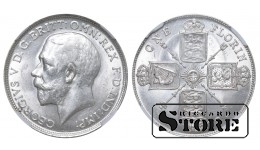 Didžioji Britanija Karalius George V (1910 - 1936), 2 šilingai (florinai) 1918, NGC MS 62