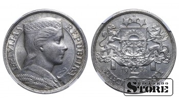 Latvija, 5 lati, 1932 metai, NGC, MS 61