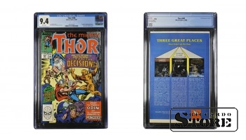 1989 m. „Marvel“ komiksai: THOR #408 CGC 9.4